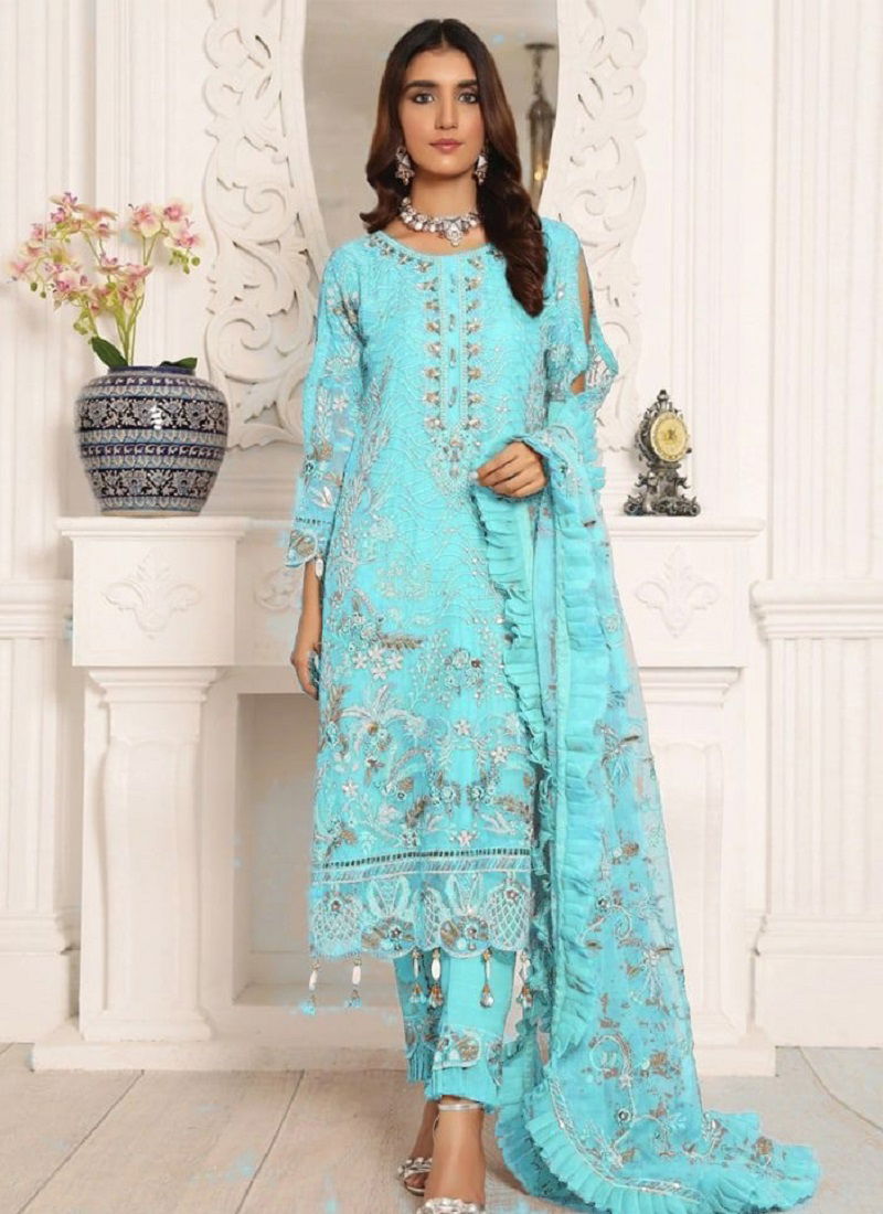 KF 117 Heavy Embroidery Work Ethnic wear Wholesale Pastani Salwar Suits Catalog